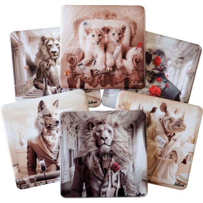 Lot de 6 sous-verres - sylvain binet